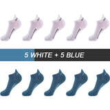High Quality Breathable Cotton Ankle Mesh Socks (10Pairs )