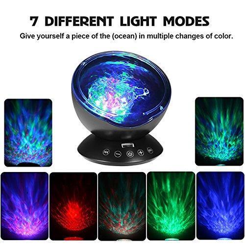 Mystical Aurora Projector With Built in Speaker - Indigo-Temple