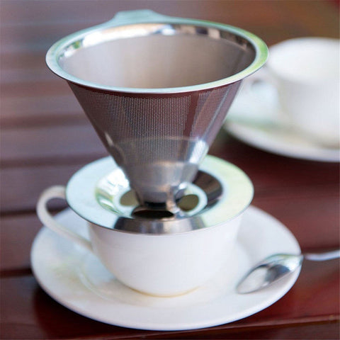 Portable Pour Over Coffee Filter - Indigo-Temple