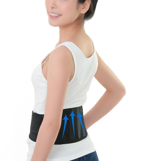 Self-heating Tourmaline Waist Support Brace - Indigo-Temple