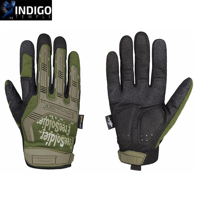 "FREE SOLDIER" Tactical Gloves - Indigo-Temple