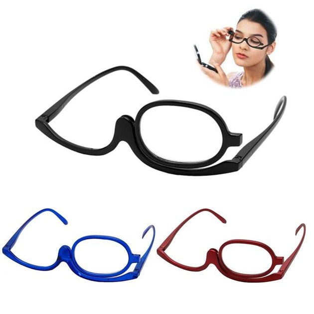 Smart Adjustable Make-up Glasses - Indigo-Temple