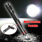 Multifunction XPE LED Flashlight Torch With Protection Function - Indigo-Temple
