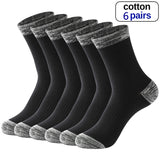 Soft Comfortable Cotton Winter Socks for Men (6pairs)