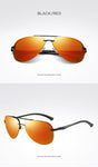 Mirror Pilot Design Polarized Sunglasses