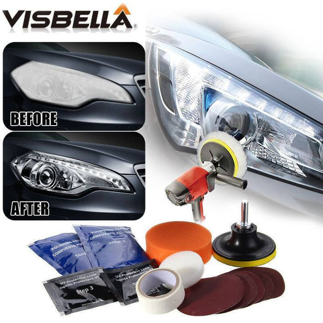 VISBELLA® DIY Headlight Restoration and Protection Kit - Indigo-Temple