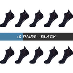High Quality Breathable Cotton Ankle Mesh Socks (10Pairs )