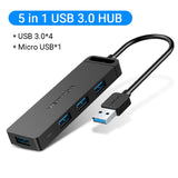 Vention Universal 4 Ports USB Splitter for Laptops, PC & Smartphones