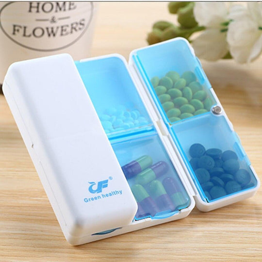 7-Days Foldable Magnetic Pill Box - Indigo-Temple