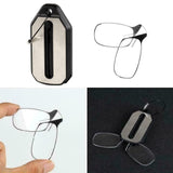 Flex-Grip Folding Glasses with Keychain Case - Indigo-Temple