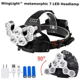 WingLight™ Metamorphic 7 LED Headlamp - Indigo-Temple