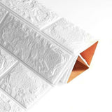 DIY 3D Waterproof Brick Wallpaper (2 pcs) - Indigo-Temple