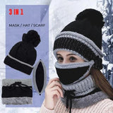 Winter Protection 3-in-1 Set (Mask,Hat,Scarf)