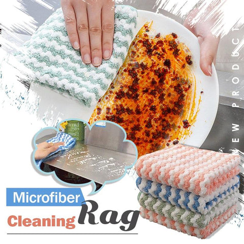 Super Absorbent Microfiber Cleaning Rag (5pcs)