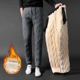 Unisex Waterproof Thick Warm Fleece Pants