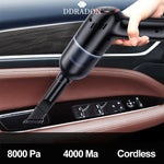 8000PA Super Suction Wireless Car Vacuum Cleaner