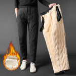 Unisex Waterproof Thick Warm Fleece Pants