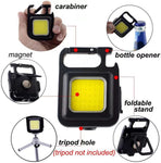 Multifunctional Rechargeable Magnetic COB Light Keychain