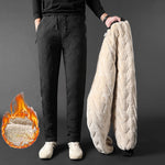 Unisex Waterproof Thick Warm Fleece Pants