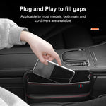 PU Leather Car Seat Gap Filler / Organizer Storage Box