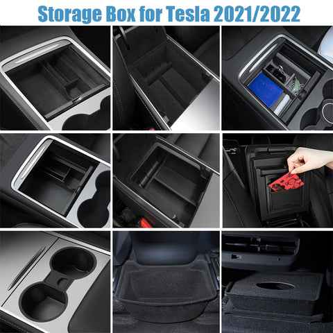 Car Storage Organizers For Tesla Cars