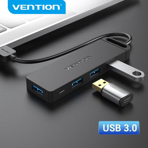 Vention Universal 4 Ports USB Splitter for Laptops, PC & Smartphones