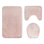 Bathroom Anti-Slip Absorbent Cobblestone Mat Set