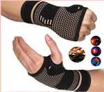 Copper Fabric Arthritis Compression Wrist Brace / Glove