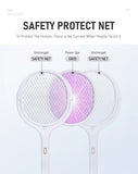 Rotatable 2 in 1 Rechargeable UV Mosquito Swatter