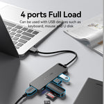 Vention Universal 4 Ports USB Splitter for Laptops, PC & Smartphones