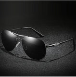 Luxury Pilot Polarized Metal Sunglasses