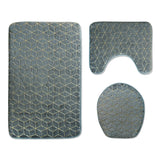 Bathroom Anti-Slip Absorbent Cobblestone Mat Set