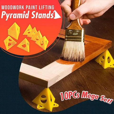 Woodwork Paint Lifting Pyramid Stands (10pcs)