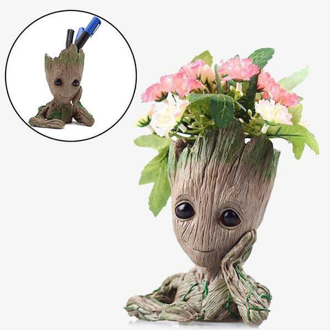 "Baby Groot" Creative Plantpot & Desk Organizer - Indigo-Temple
