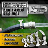 Stainless Steel Hand-screwed Snap Rings (5pcs)
