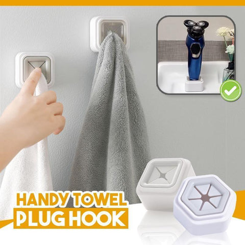 Punch-Free Handy Towel Plug Hook ***4pcs***