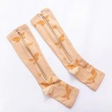 Open-Toe Pain Relief Zip-Up Compression Socks