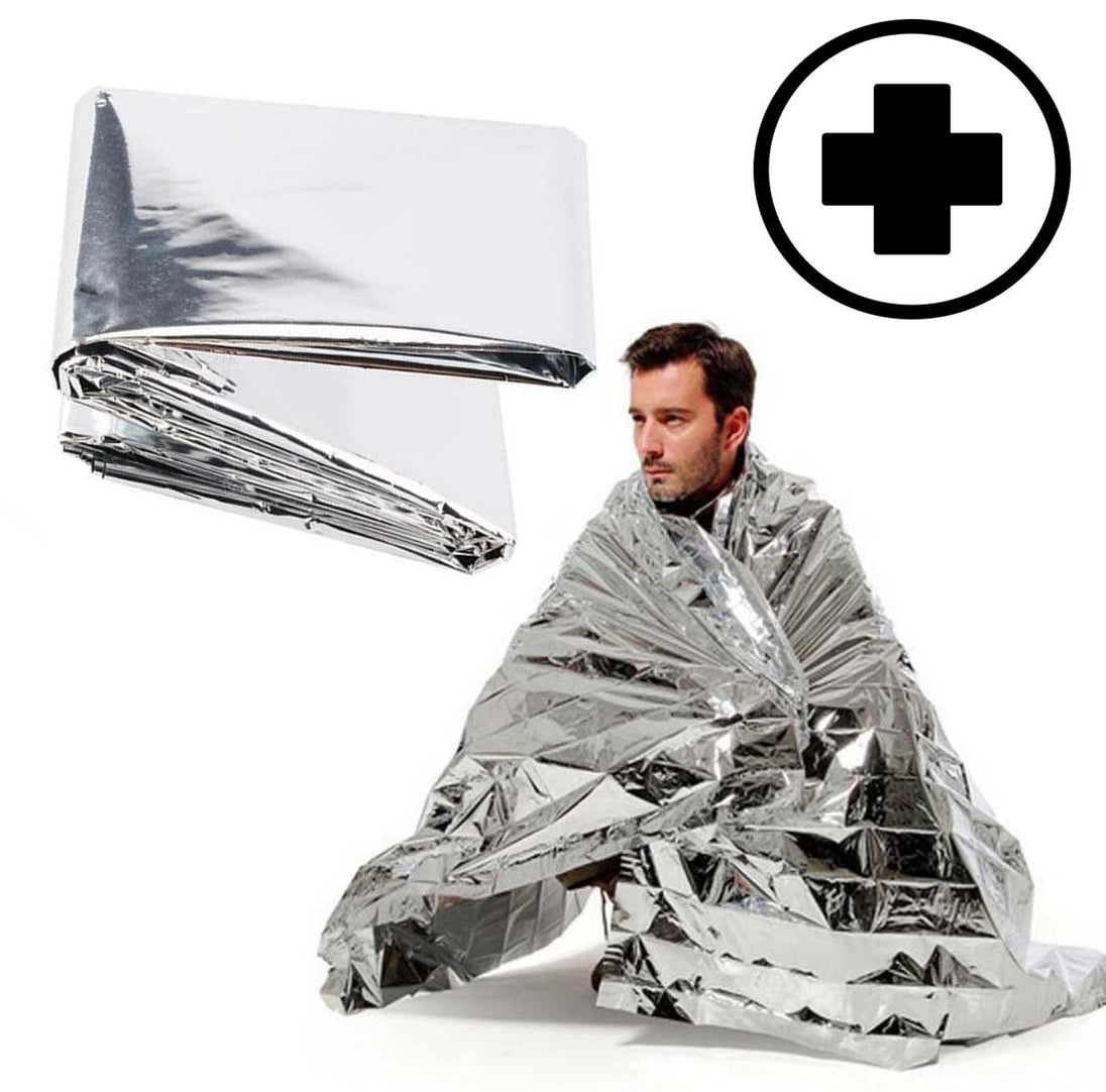 Thermal/Deflective Emergency Blanket (3 pcs) - Indigo-Temple