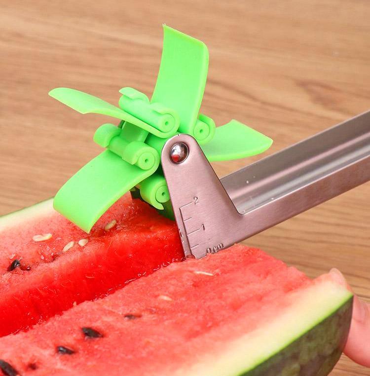 Easy-Slice Auto-Rotating Watermelon Dicer - Indigo-Temple