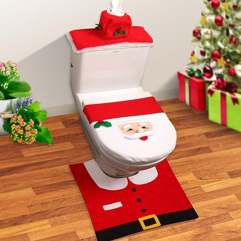 Christmas Toilet Seat Cover sets - Indigo-Temple