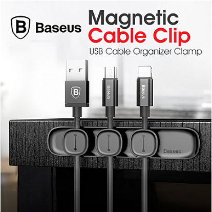 Baseus™ Magnetic Cable Clip Organizer - Indigo-Temple