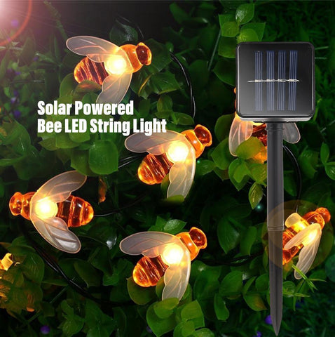 SolarGarden™ Solar Powered Honey Bee Led String Lights