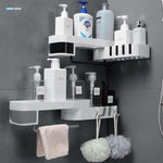 NeatMaster™  Drill-Free Wall Mounted Corner Shower Shelf