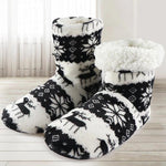 Unisex Cozy Cotton Slipper Boots - Indigo-Temple