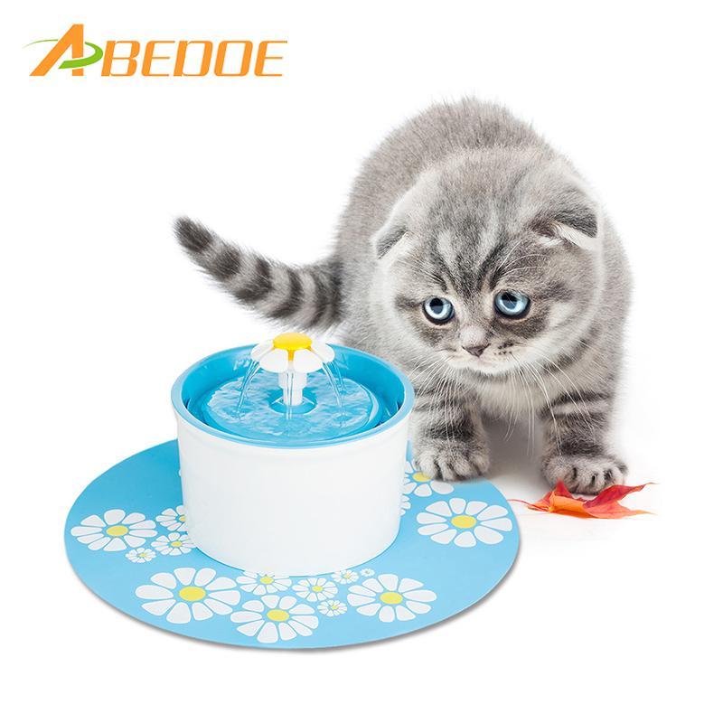 Flower Fountain - Cats And Dogs Water Dispenser - Indigo-Temple