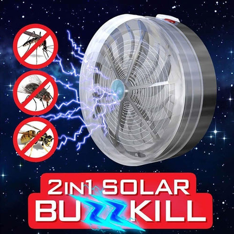 BuzzKill™ Solar Mosquito & Flying Bugs Killer - Indigo-Temple
