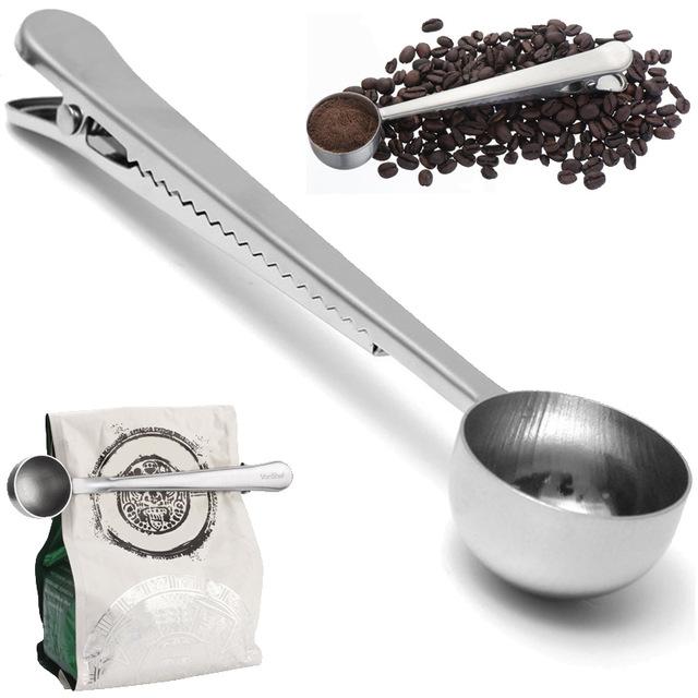 Coffee Scoop 'N Clip - Indigo-Temple