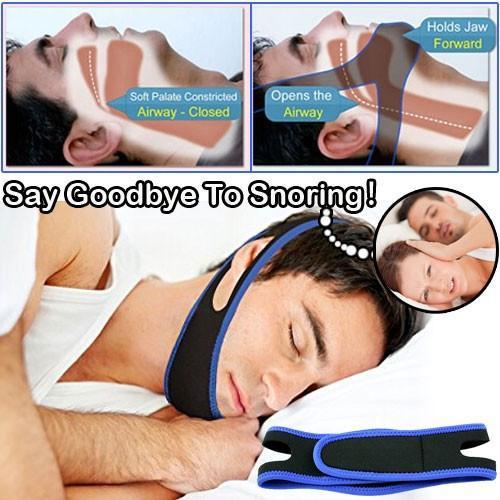 BEQUIET- Anti Snore Chin Strap - Indigo-Temple