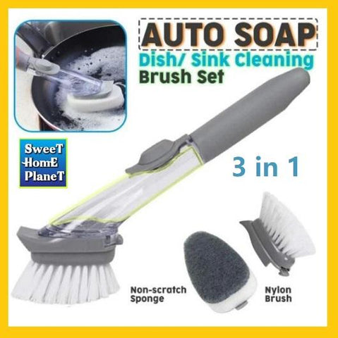 EZ Scrubber™  3 in 1 Cleaning Brush & Scrubber With Soap Dispenser