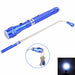 Flexible Telescopic 3 LED Magnetic Flashlight - Indigo-Temple